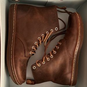 Gently used chocolate brown Doc Martens